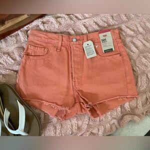 Brand NEW 501 Levi Shorts High Rise Size 28